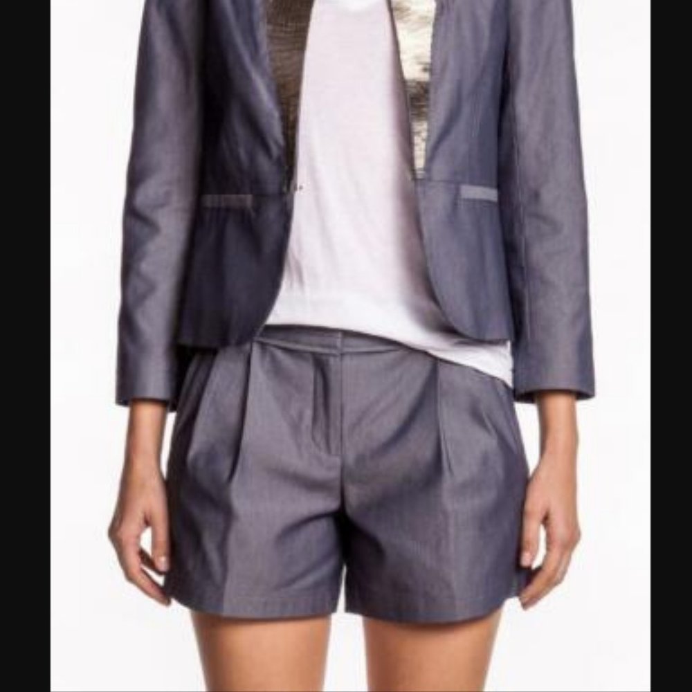Robert Rodriguez Gray High Waist Shorts